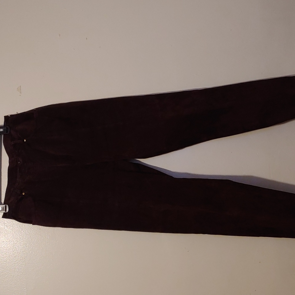 Reflections chocolate suede pants in Size 12